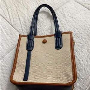 Elegant Two-Tone Tote Bag